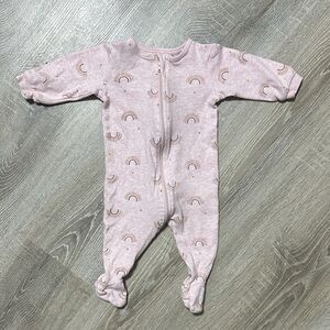 Petit Lem Blush Rainbow Footie